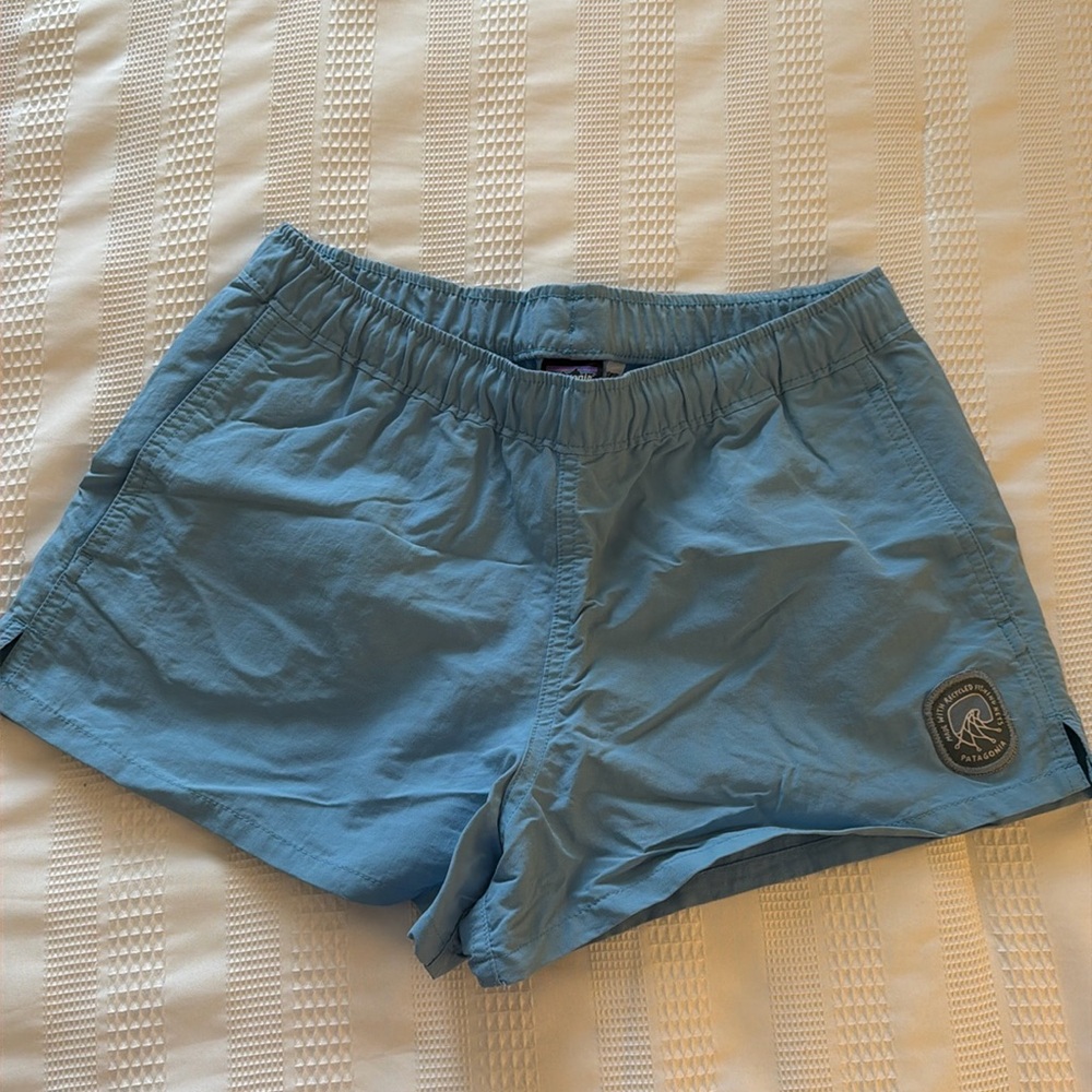 Patagonia Light Blue Athletic Shorts